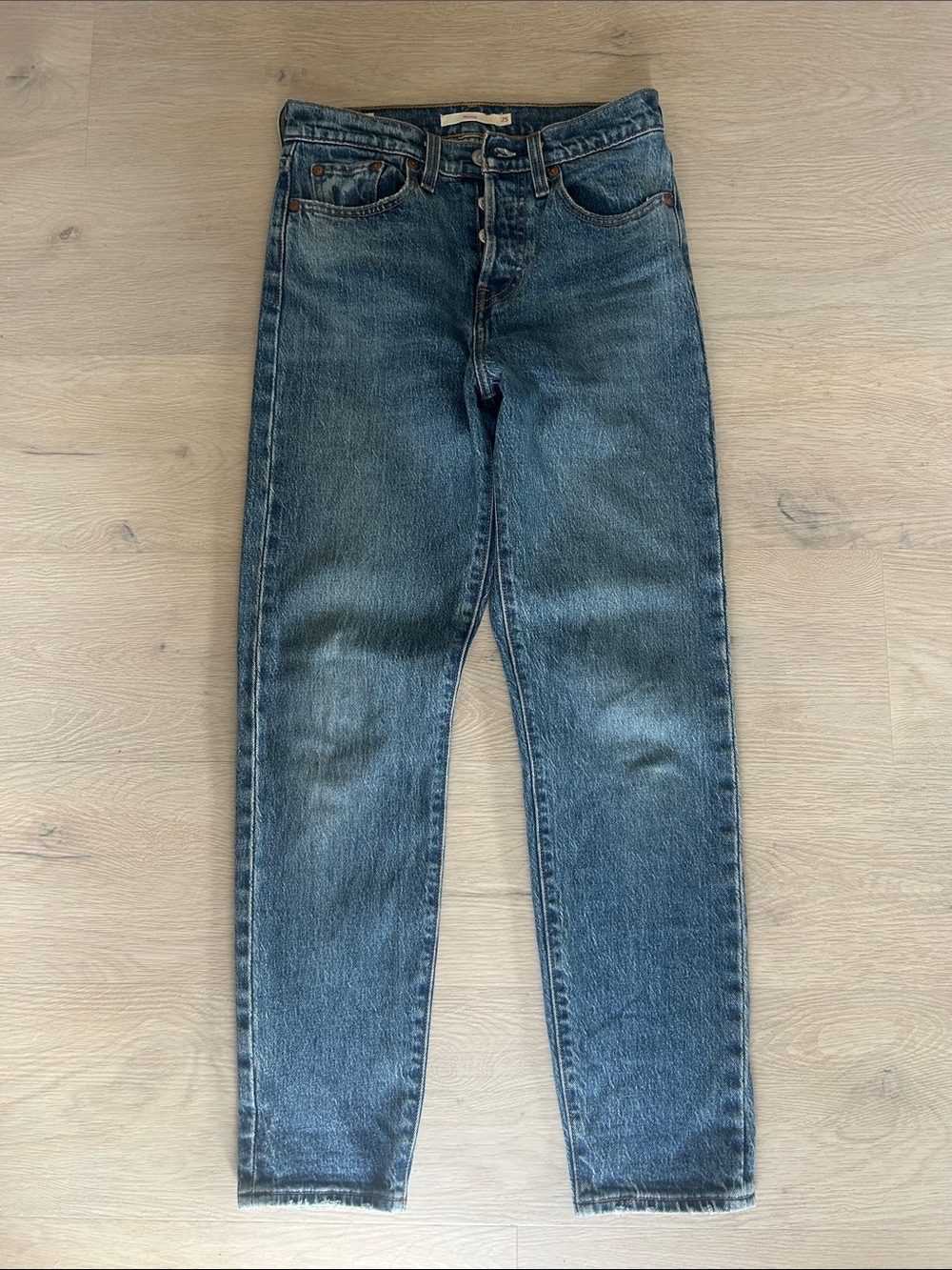 Levi's Women's Straight Leg Blue Denim Jeans